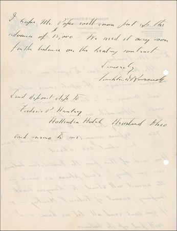 Lot #119 Franklin D. Roosevelt: Feeling the financial squeeze - Image 2