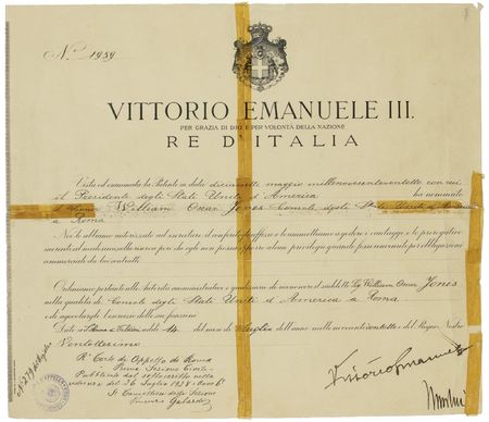 Lot #236 Benito Mussolini and Vittorio Emanuele III Documents - Image 2