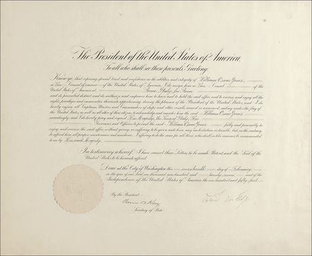Lot #11 Calvin Coolidge Signed Document