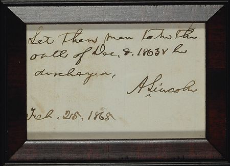 Lot #49 Abraham Lincoln: Lincoln “repatriates” a Confederate at the close of the Civil War - Image 2