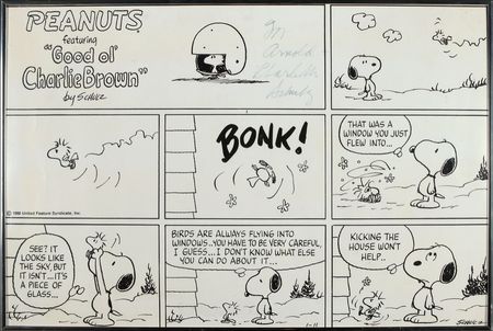 Lot #667 Charles Schulz Comic Strip - Image 1