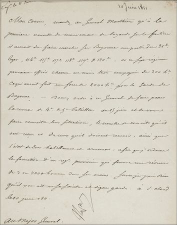 Lot #339 Napoleon and Marie-Louise Bonaparte: Napoleon orders the fortification of defenses in Portugal - Image 4
