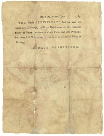 Lot #103 George Washington: Washington discharges a matross from the battle-hardened 2nd New York - Image 2