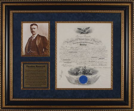 Lot #91 Theodore Roosevelt Signed Document - Image 1