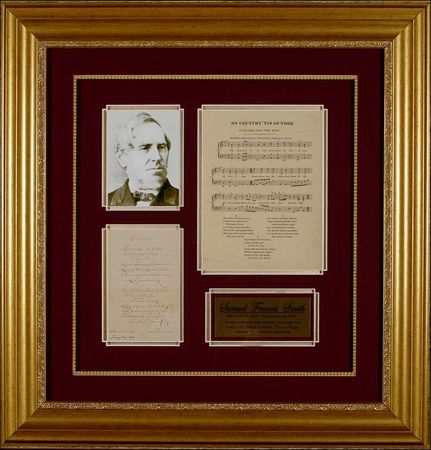 Lot #599 Samuel Francis Smith: Smith pens his immortal lyrics to “America” - Image 1