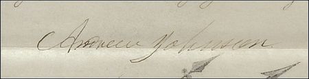 Lot #40 Andrew Johnson Signed Document - Image 2