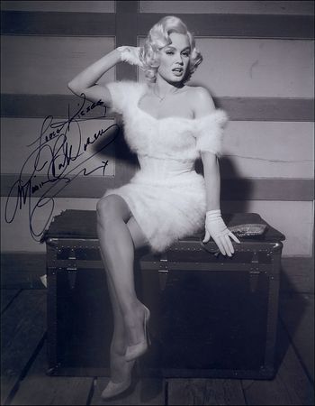 Lot #1095 Mamie Van Doren Signed Photographs - Image 1