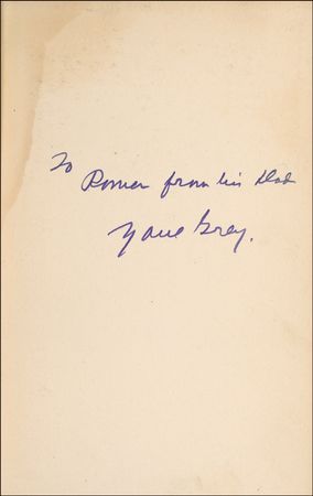 Lot #546 Zane Grey Book - Image 1