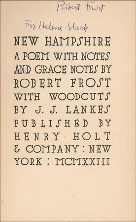 Lot #543 Robert Frost Book - Image 1