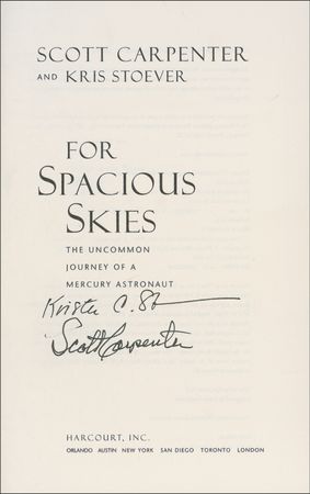 Lot #417 Scott Carpenter Book - Image 1