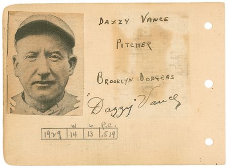 Lot #1537 Dazzy Vance and Max Carey Signature - Image 2