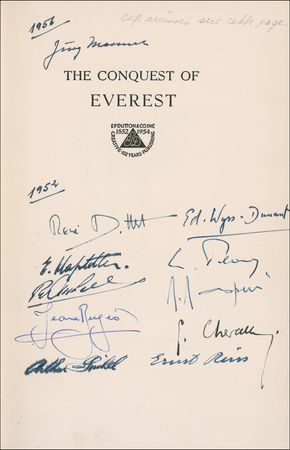 Lot #234 Mount Everest: Everest conquerers including Hillary and Norgay sign their tale - Image 3