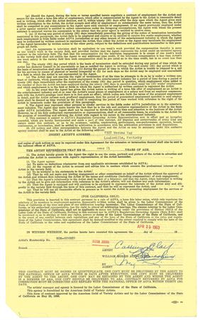 Lot #1301 Muhammad Ali: Ali signs with William Morris Agency as ?Cassius Clay? - Image 2