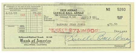 Lot #917 Lucille Ball and Desi Arnez Checks - Image 1