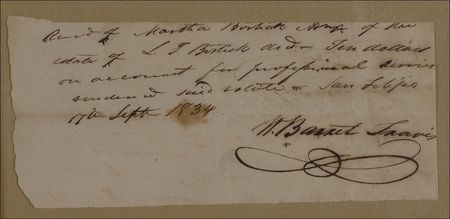 Lot #291 William Barret Travis: Rare legal document from the legendary Alamo commander - Image 2