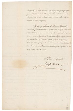 Lot #336 Napoleon: Napoleon endorsement signed at First Consul - Image 2