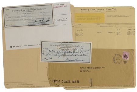 Lot #83 Franklin D. Roosevelt: FDR?s final check, signed just three days before his passing - Image 2