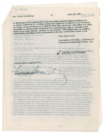 Lot #688 Louis Armstrong: Satchmo lines up his songs and band for Satch plays Fats - Image 2