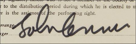 Lot #752 Beatles: John Lennon Signed Document - Image 2