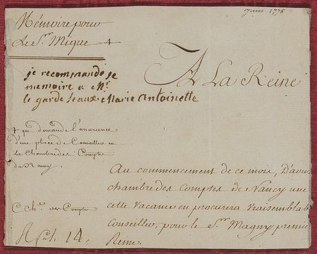 Lot #226 Marie Antoinette: Exceptional Marie Antoinette endorsement from 1778 - Image 2