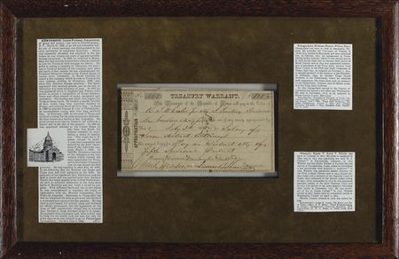 Lot #282 Texas Treasury Warrant Endorsement - Image 1
