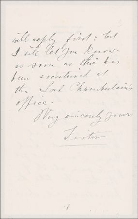 Lot #219 Joseph Lister Handwritten Letter Signed - Image 2