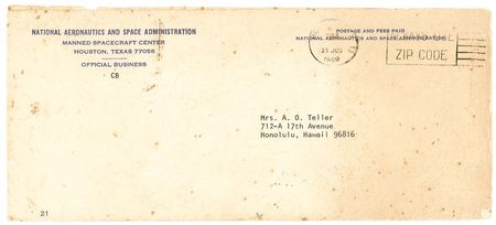 Lot #396 Neil Armstrong and Buzz Aldrin: In a remarkable pre-launch NASA letter, Armstrong has not yet composed his timeless message for the ?people of the earth