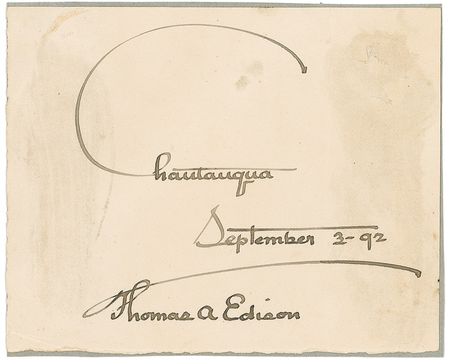 Lot #161 Thomas Edison Signature - Image 3