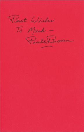Lot #1341 Paul Brown Book - Image 1