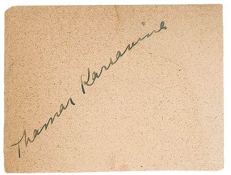 Lot #1005 Tamara Karsavina Signature - Image 1