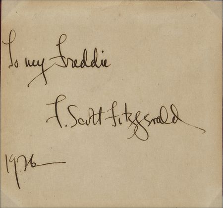 Lot #541 F. Scott Fitzgerald: Boldly signed, the year after Gatsby - Image 2