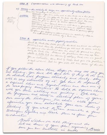 Lot #1017 Bruce Lee: Providing detailed instruction of the Park Sao (Slapping Hand) to his most prized student - Image 3