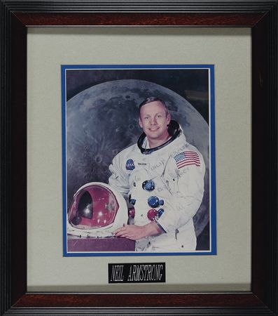 Lot #369 Neil Armstrong Signed Photograph - Image 1