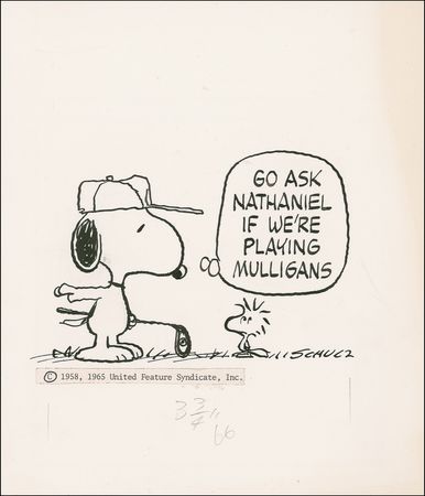 Lot #577 Charles Schulz Sketch - Image 1