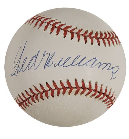 Lot #1356 Ted Williams Baseball - Image 1