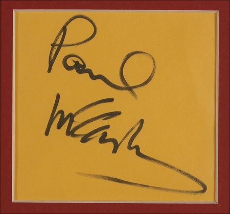 Lot #663 Beatles: Paul McCartney Signature - Image 2