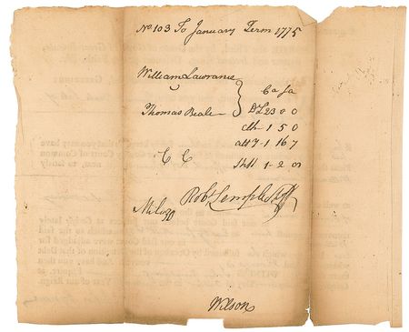 Lot #176 Declaration of Independence: James Wilson Signed Document - Image 2