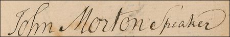 Lot #170 Declaration of Independence: John Morton: Declaration signer does his part to relieve ?languishing? debtors - Image 2