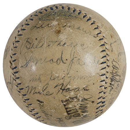 Lot #1245 Foxx, Cochrane, and Grove Baseball - Image 1