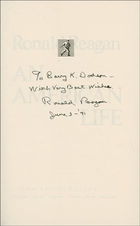 Lot #81 Ronald Reagan Book - Image 1