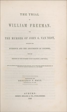 Lot #279 William H. Seward: The original insanity plea: A sensational case of a black man?s slaughter of a white family, signed by the defendant?s attorney, William Seward - Image 2