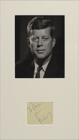 Lot #58 John F. Kennedy Signature - Image 1