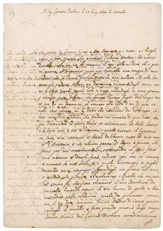 Lot #242 Marcello Malpighi: Malpighi describes his horrid mistreatment in Bologna - Image 1