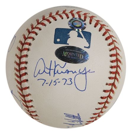 Lot #1342 Nolan Ryan and Catchers: Nolan and his no-no?s - Image 2