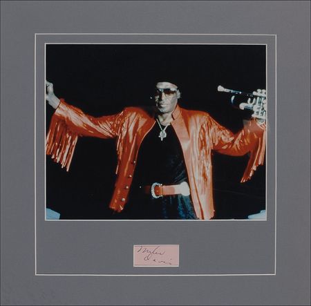 Lot #697 Miles Davis Signature - Image 1