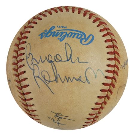 Lot #1203 Baseball Hall of Famers Baseball - Image 2