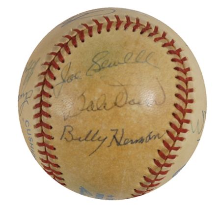 Lot #1203 Baseball Hall of Famers Baseball - Image 6