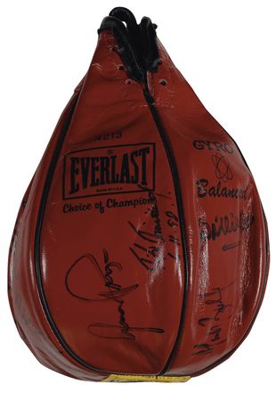 Lot #1218 Boxing Legends Speed Bag - Image 7
