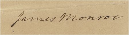 Lot #66 James Monroe and John Quincy Adams Signed Document - Image 2
