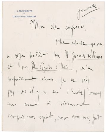 Lot #252 Benito Mussolini: Il Duce forms his New Roman Empire: ?My task is heavy but I am certain that I will not miss my goal? - Image 1
